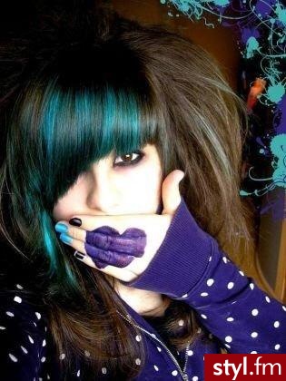 EMO Alternatywne Średnie Fryzury
