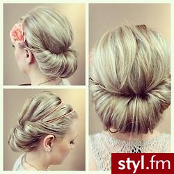 Blond Upięcie Proste Na co dzień Długie Fryzury