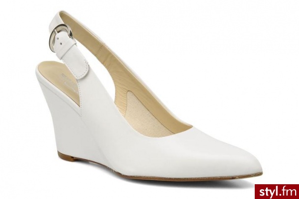 Elizabeth Stuart Czółenka Corinne 304 by (Biały) - Czółenka Buty Moda