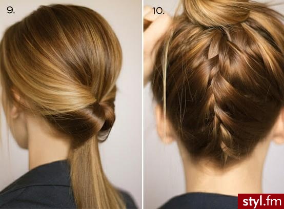 Blond Upięcie Proste Na co dzień Średnie Fryzury