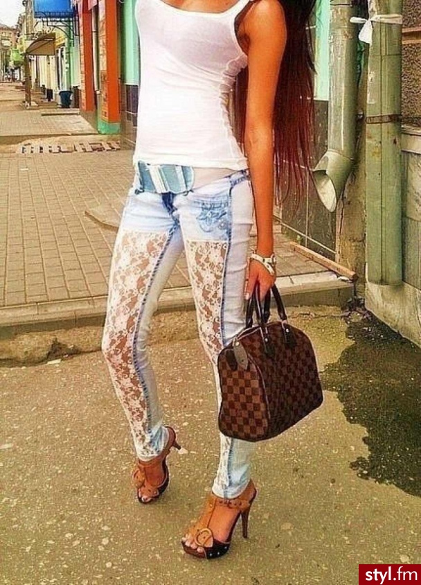 Jeansy Spodnie Moda