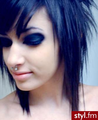 EMO Alternatywne Średnie Fryzury
