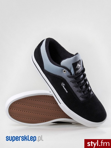 Emerica BUTY G-CODE (BLK/GRY/SLV) 45 Skate Czarny - Pozostałe Buty Moda