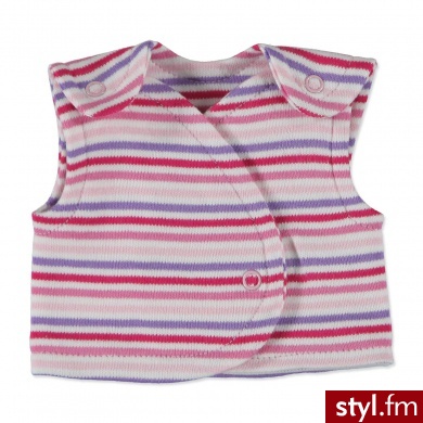 Fixoni Girls Kamizelka w paski kolor różowy - Paski Dodatki Moda