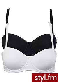 Bonprix Biustonosz bardotka multiway (2 szt.) + 955149_11635 Biały - Biustonosze Bielizna Moda
