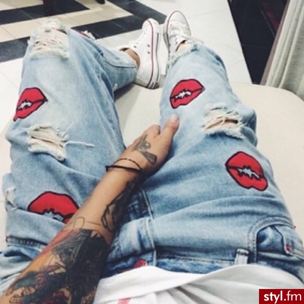 Jeansy Spodnie Moda