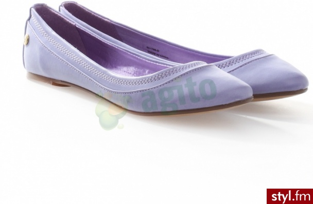 BLINK Baleriny fioletowe 404516 - Balerinki Buty Moda