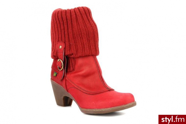 El Naturalista PÓŁBUTY I BOTKI SOLAR NO862 BY EL NATURALISTA (Czerwony) - Botki Buty Moda