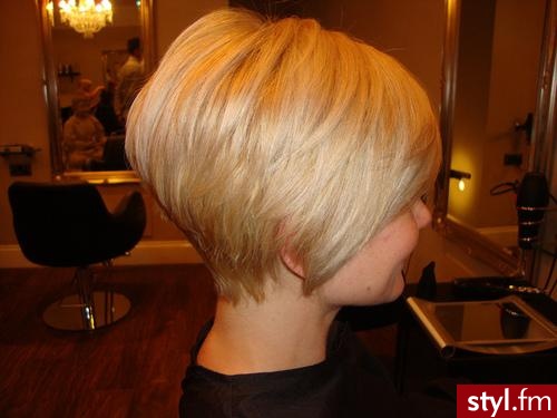 Blond Rozpuszczone Proste Na co dzień Krótkie Fryzury