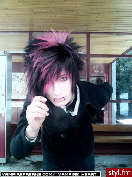 EMO Alternatywne Średnie Fryzury