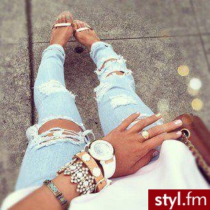 Jeansy Spodnie Moda