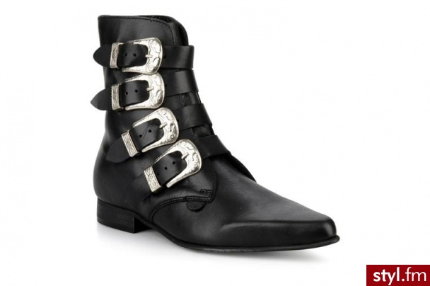 Underground PÓŁBUTY I BOTKI PECK BY UNDERGROUND (Czarny) - Botki Buty Moda