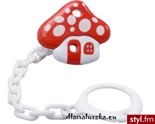 Babyono Klips Z Łańcuszkiem Do Smoczka 74 - Łańcuszki Biżuteria Moda