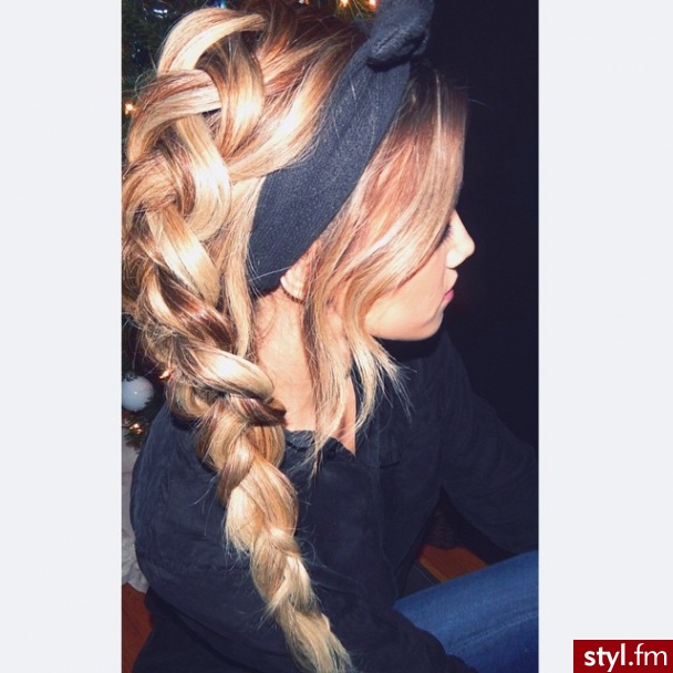 Blond Warkocze Proste Na co dzień Długie Fryzury