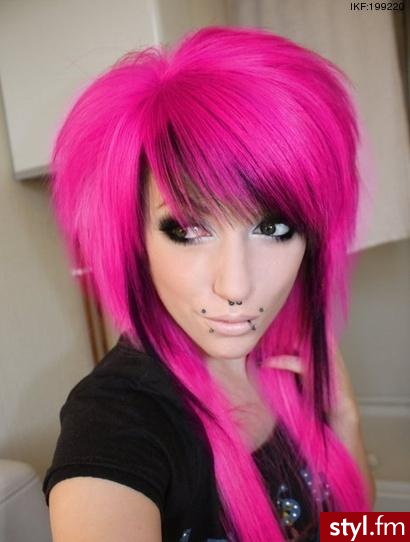 EMO Alternatywne Średnie Fryzury