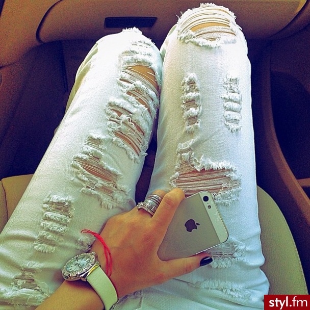 Jeansy Spodnie Moda