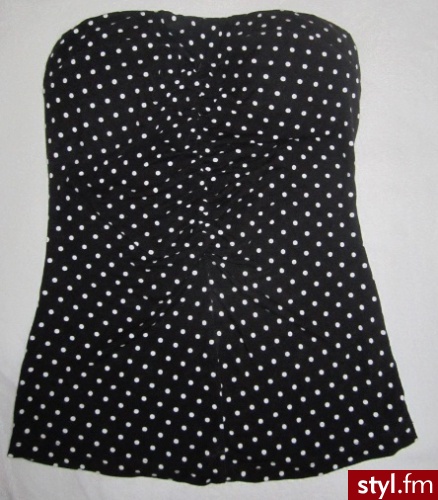 Sprzedam! Top w kropki rozmiar 36.  - Topy Ciuchy Moda