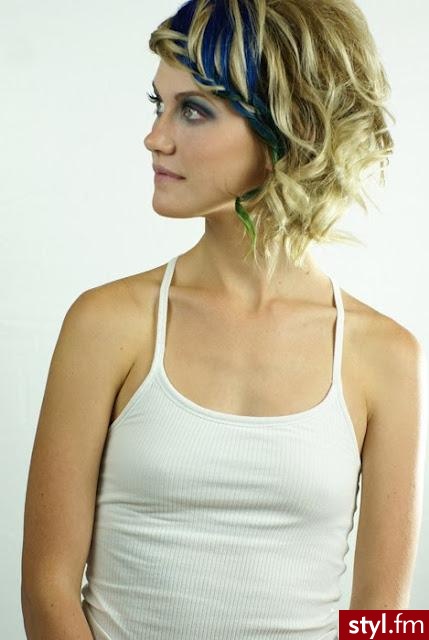 Blond Rozpuszczone Kręcone Na co dzień Krótkie Fryzury