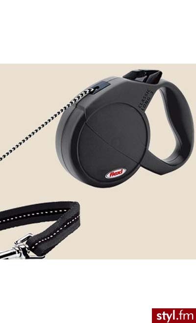 FLEXI SMYCz AUTOMATYCzNA CLASSIC LONG 3 - 7M CzARNA - Psy Zwierzaki