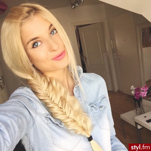 Blond Warkocze Proste Na co dzień Długie Fryzury