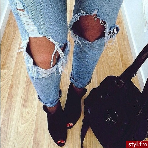 Jeansy Spodnie Moda