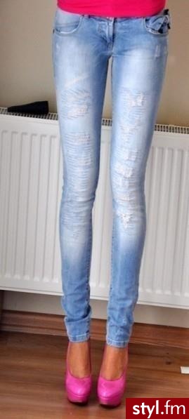 Jeansy Spodnie Moda
