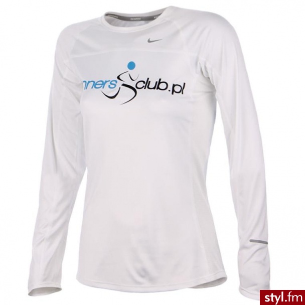 Nike KOSZULKA DO BIEGANIA DAMSKA MILER RUNNERSCLUB.PL (405255-100 RC) - Bluzki Ciuchy Moda