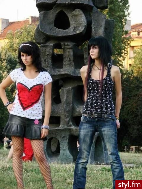 EMO Alternatywne Średnie Fryzury