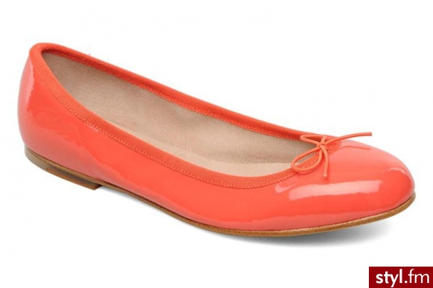 Bloch Balerinki Patent ballerina by (Pomarańczowy) - Balerinki Buty Moda