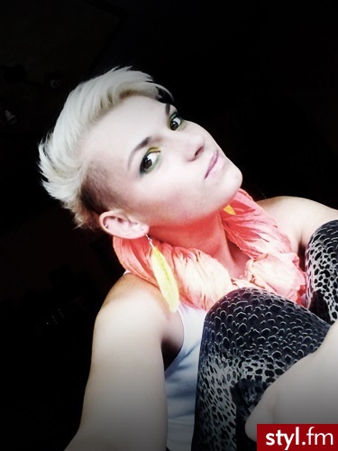 Blond Irokez damski Proste Na co dzień Krótkie Fryzury