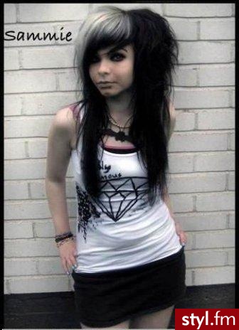 EMO Alternatywne Średnie Fryzury