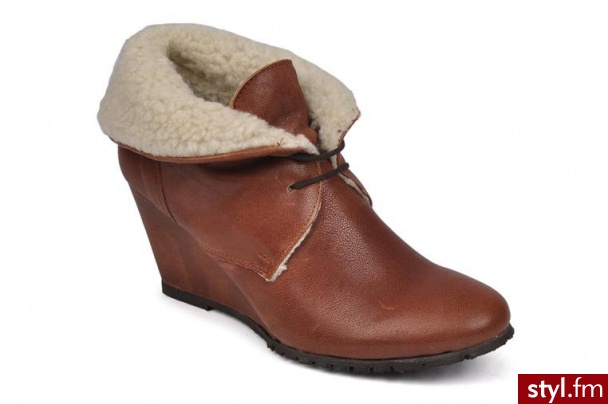 Eden PÓŁBUTY I BOTKI MIMIA BY (BRĄZOWY) (Brązowy) - Botki Buty Moda