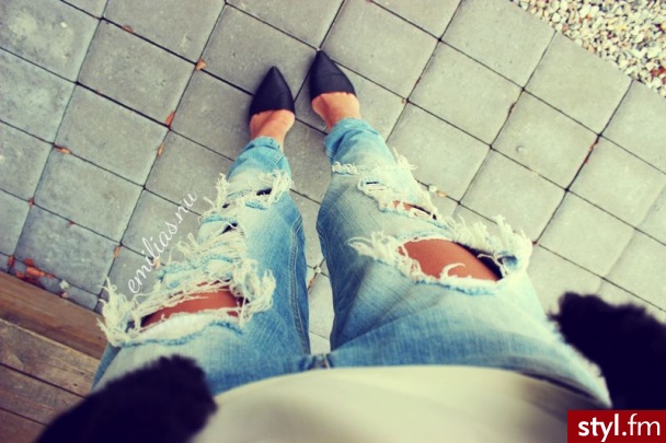 Jeansy Spodnie Moda