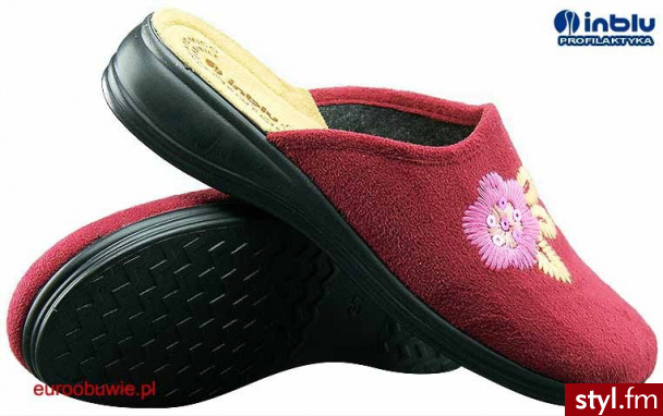 INBLU IN-RA-20-016 KAPCIE CZERWONY - Pozostałe Buty Moda