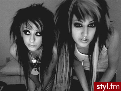 EMO Alternatywne Średnie Fryzury