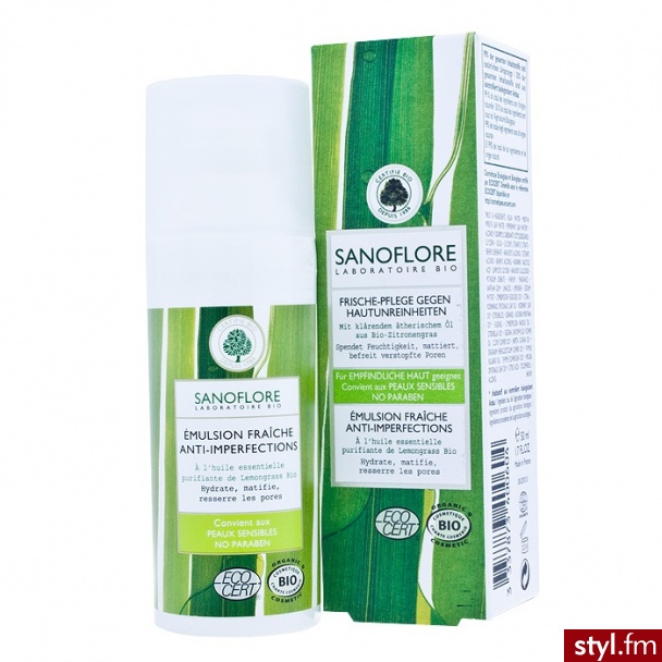 SANOFLORE Przeciw niedoskonałościom Krem orzeźwiający emulsja na trądzik skóra wrażliwa 50 ml - Emu Buty Moda