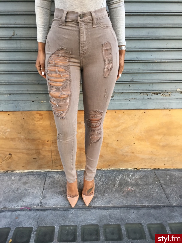 Jeansy Spodnie Moda