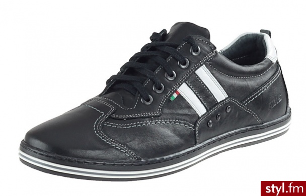 ABIS Półbuty 1801 Czarne 567 - Półbuty Buty Moda