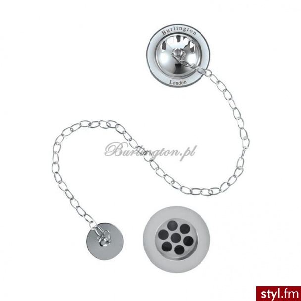 Burlington Classic Wannowy Korek z Łańcuszkiem Chrom W3 - Łańcuszki Biżuteria Moda
