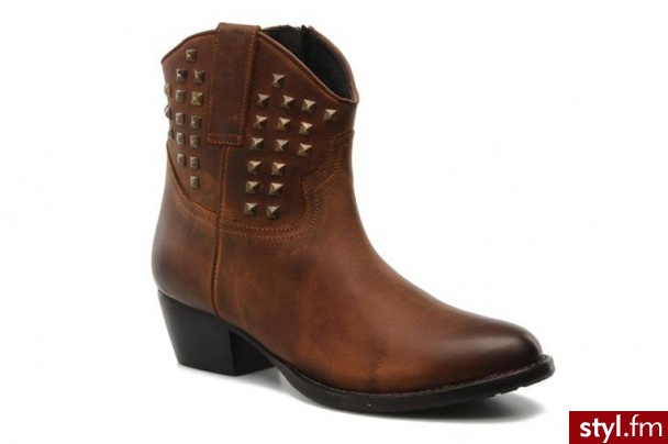 Buffalo PÓŁBUTY I BOTKI BAHAR BY BUFFALO (Brązowy) - Botki Buty Moda