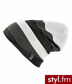 The North Face Czapka dziecięca RE LEAVENW BEANIE czarna/szara roz. S - Nakrycia głowy Dodatki Moda