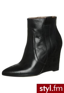 zign Botki na koturnie czarny (13425) - Koturny Buty Moda