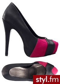 Bonprix Czółenka czarny-ecru 943349_25201 - Czółenka Buty Moda