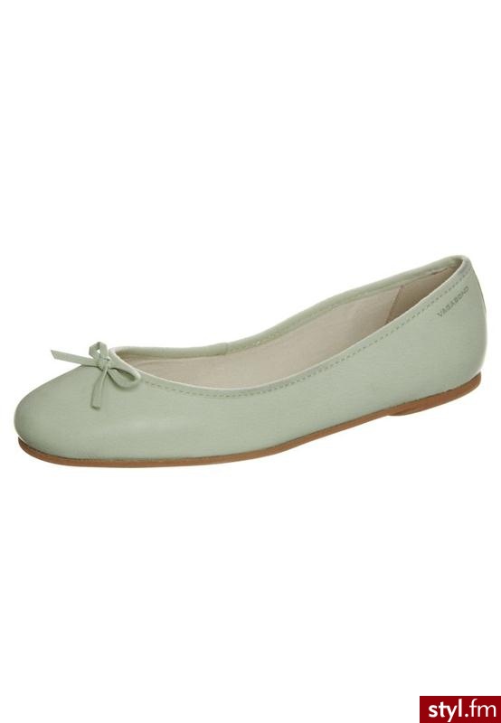 Vagabond BOUNCE Baleriny zielony - Balerinki Buty Moda
