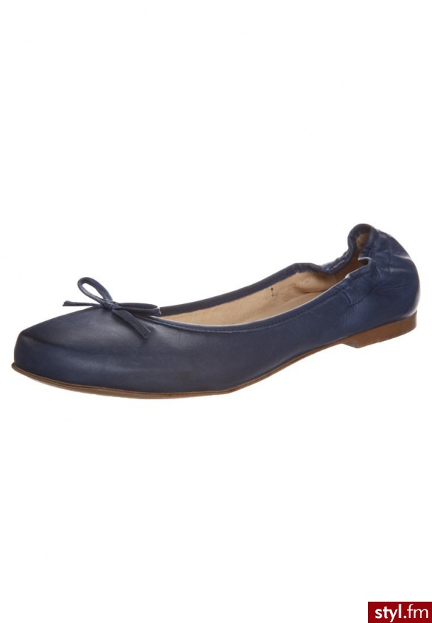 Mentor Baleriny niebieski (31W6670) - Balerinki Buty Moda
