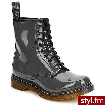 Doc Martens BUTY 1460 SzARY - Glany Buty Moda