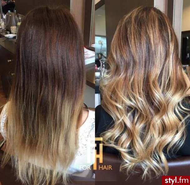 http://forhairsobieski.pl/ KOLORYZACJA SOMBRE Z OLAPLEX WARSZAWA  FOR HAIR - Blond Rozpuszczone Kręcone z grzywką Na co dzień Długie Fryzury