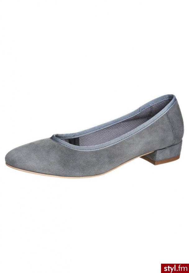 Kell Baleriny szary - Balerinki Buty Moda