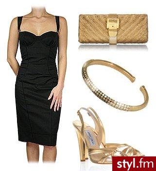 Sukienka Dolce&Gabbana: 8 989 złotych, deluxury.pl;
Kopertówka Michael Kors: 260 funtów, net-a-porter.com;
Bransoletka Damiani: 48 759 złotych, deluxury.pl;
Szpilki Jimmy Choo: 360 funtów, net-a-porter.com. - Styler
