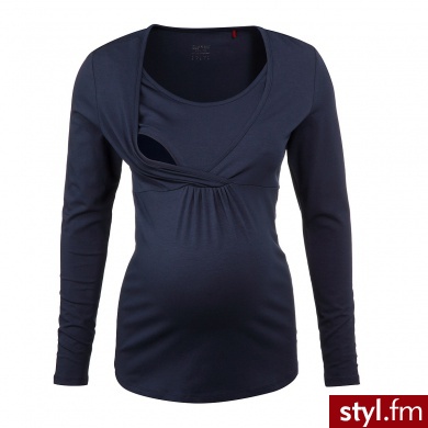 Esprit Bluzka dla kobiet w ciąży i karmiących dark navy - Tuniki Ciuchy Moda